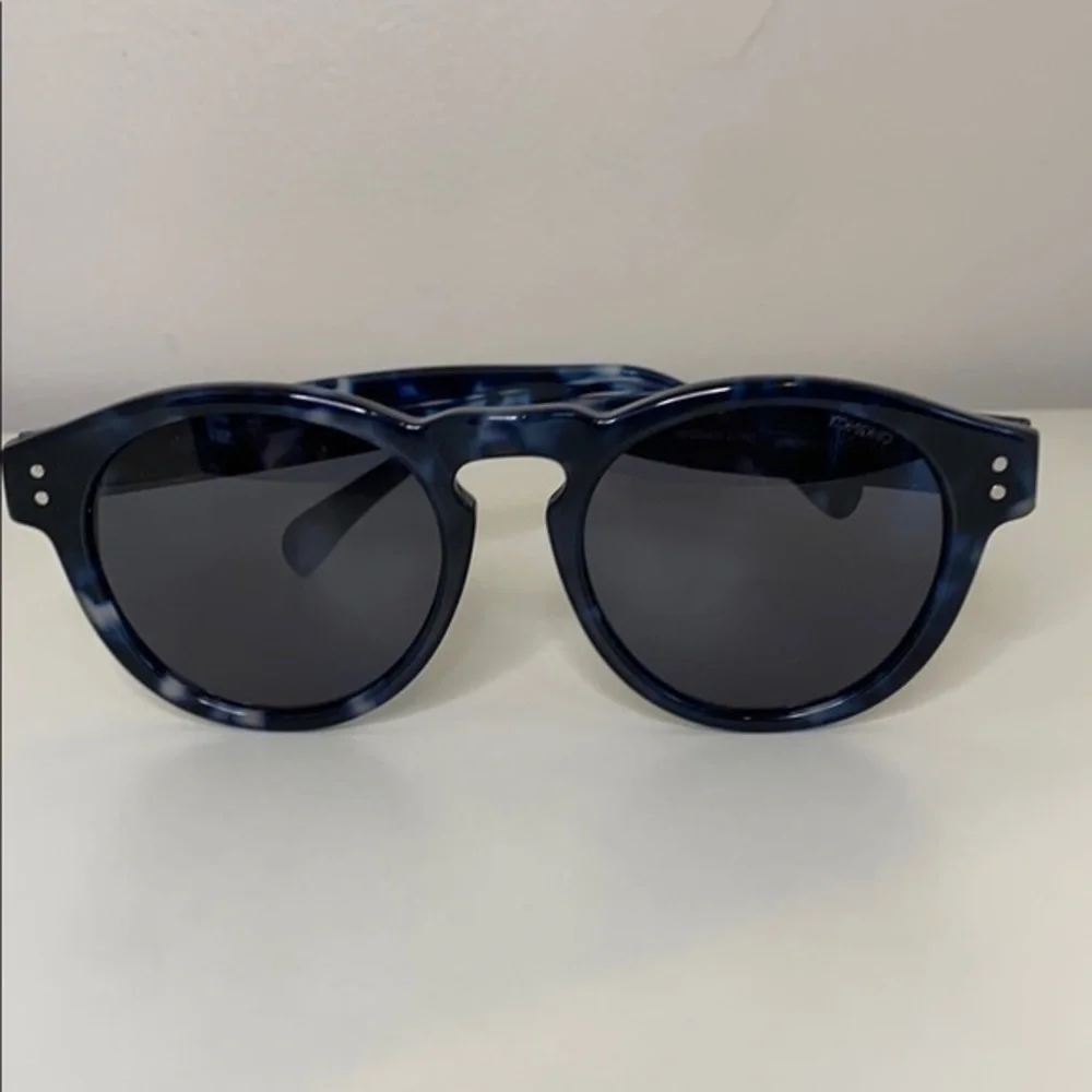 Komono Clement Indigo Demi Sunglasses NEW NWT round blue